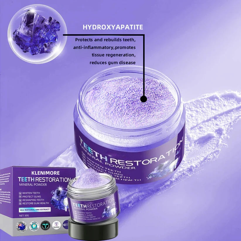 🎁Flash Sale - Don’t Miss Out - KLENIMORE TeethRestoration Mineral Powder🦷(TGA recommended)👩‍⚕️(Treats periodontitis and mouth ulcers, prevents tooth loss, and repairs gum recession)
