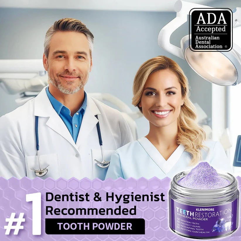 🎁Flash Sale - Don’t Miss Out - KLENIMORE TeethRestoration Mineral Powder🦷(TGA recommended)👩‍⚕️(Treats periodontitis and mouth ulcers, prevents tooth loss, and repairs gum recession)