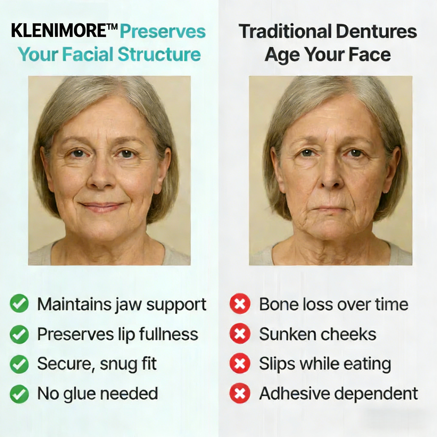 🌎Ends Today: 70% OFF! ⏰ Medical Full Denture with Strong Suctiond