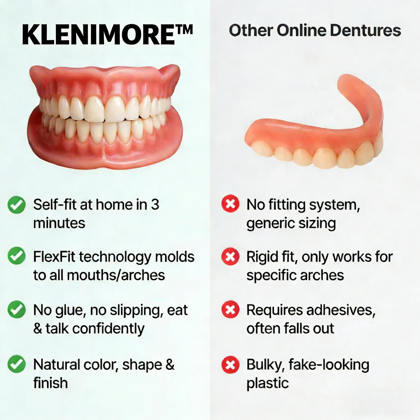 🌎Ends Today: 70% OFF! ⏰ Medical Full Denture with Strong Suctiond