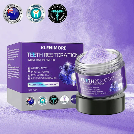 🎁Flash Sale - Don’t Miss Out - KLENIMORE TeethRestoration Mineral Powder🦷(TGA recommended)👩‍⚕️(Treats periodontitis and mouth ulcers, prevents tooth loss, and repairs gum recession)