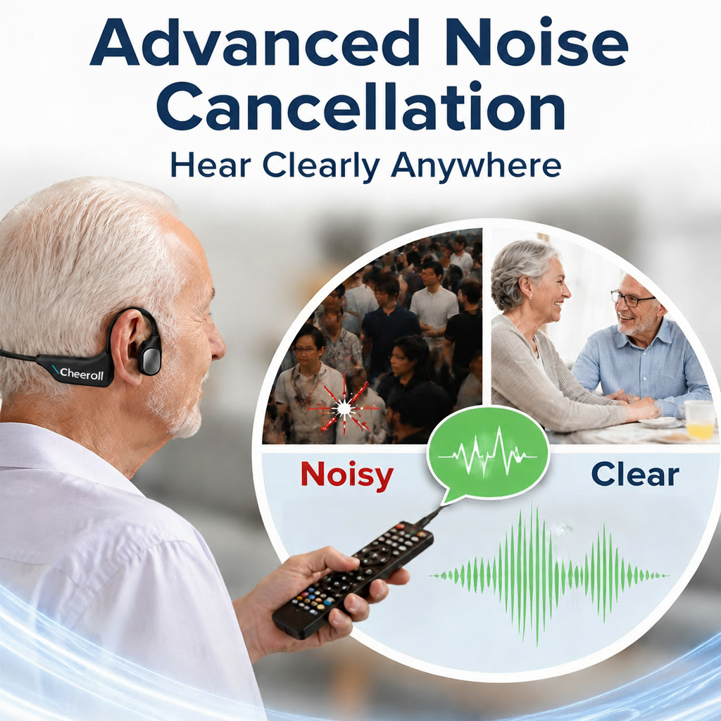 🏆 Final 2 Hours : Only Limited Stock Left🌟Cheeroll®  Bone Conduction Smart Hearing Headphones （Mayo Clinic Recommended）