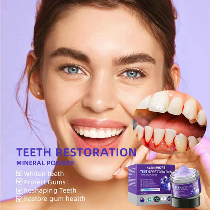 🎁Flash Sale - Don’t Miss Out - KLENIMORE TeethRestoration Mineral Powder🦷(TGA recommended)👩‍⚕️(Treats periodontitis and mouth ulcers, prevents tooth loss, and repairs gum recession)