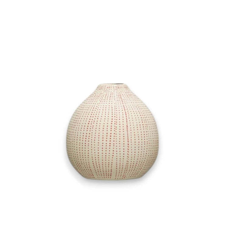 Small Textured Stoneware Vase