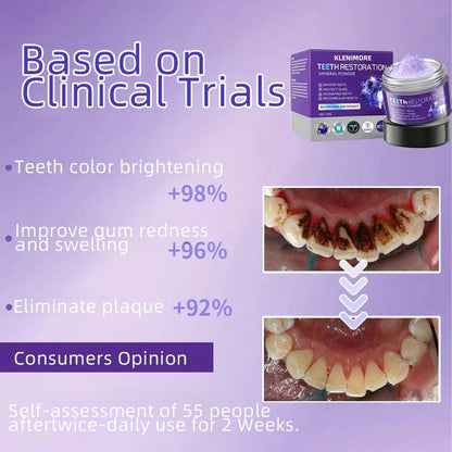 🎁Flash Sale - Don’t Miss Out - KLENIMORE TeethRestoration Mineral Powder🦷(TGA recommended)👩‍⚕️(Treats periodontitis and mouth ulcers, prevents tooth loss, and repairs gum recession)