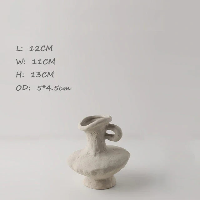 Ceramic White Vases Hydroponics Scandinavian style