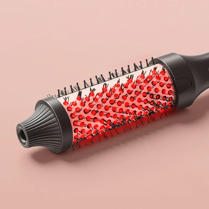 ✨ Professional 2-in-1 Hot Air Styling Brush | Red Light Care Technology — Dry, Smooth, Volumize & Style Effortlessly for Salon-Quality Hair at Home ✨