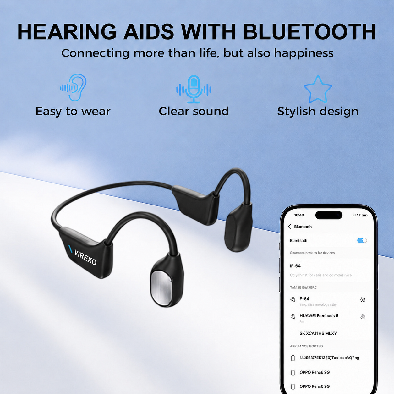 🏆 Final 2 Hours : Only Limited Stock Left🌟Cheeroll®  Bone Conduction Smart Hearing Headphones （Mayo Clinic Recommended）