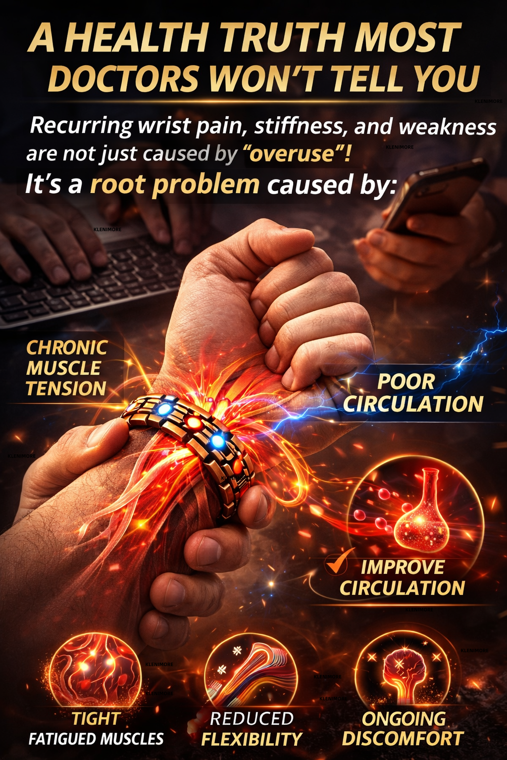 🔥LAST DAY 70% OFF🔥-Copper Magnetic Power — Boost Circulation, Banish Fatigue