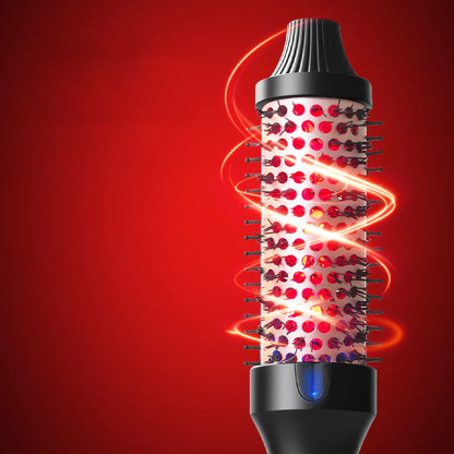 ✨ Professional 2-in-1 Hot Air Styling Brush | Red Light Care Technology — Dry, Smooth, Volumize & Style Effortlessly for Salon-Quality Hair at Home ✨