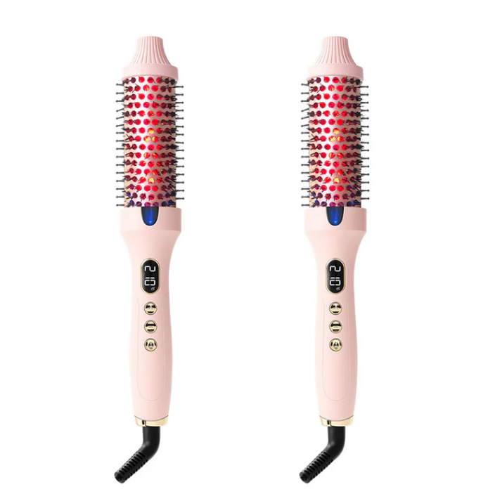 ✨ Professional 2-in-1 Hot Air Styling Brush | Red Light Care Technology — Dry, Smooth, Volumize & Style Effortlessly for Salon-Quality Hair at Home ✨
