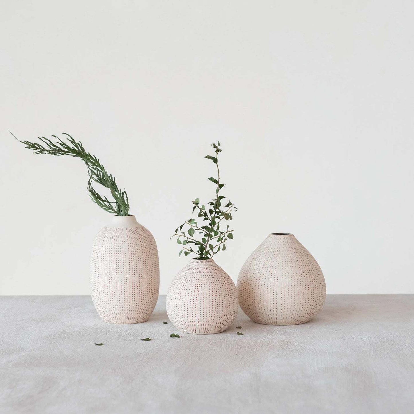 Medium Textured Stoneware Vase