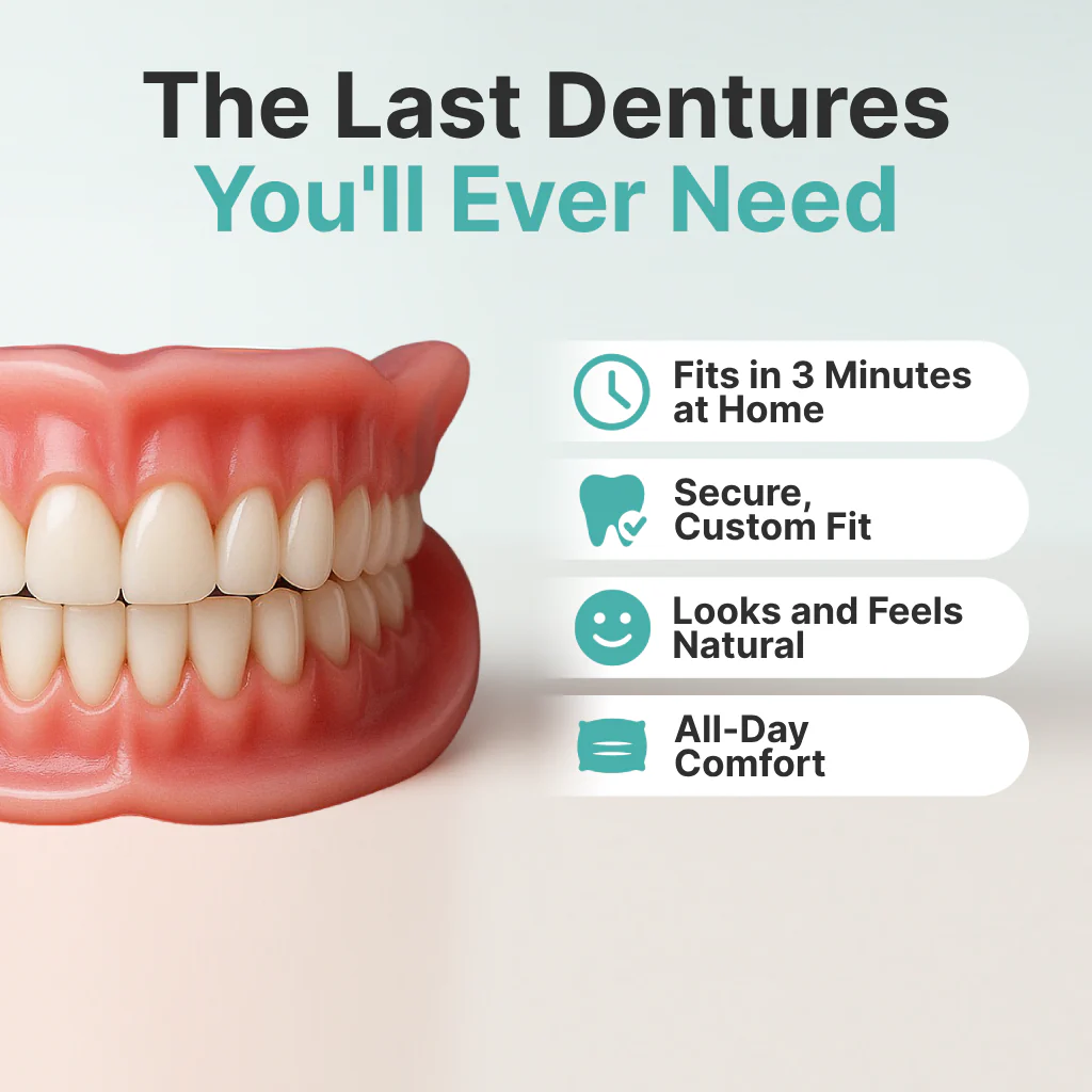 🌎Ends Today: 70% OFF! ⏰ Medical Full Denture with Strong Suctiond